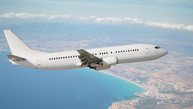 Aereo in volo